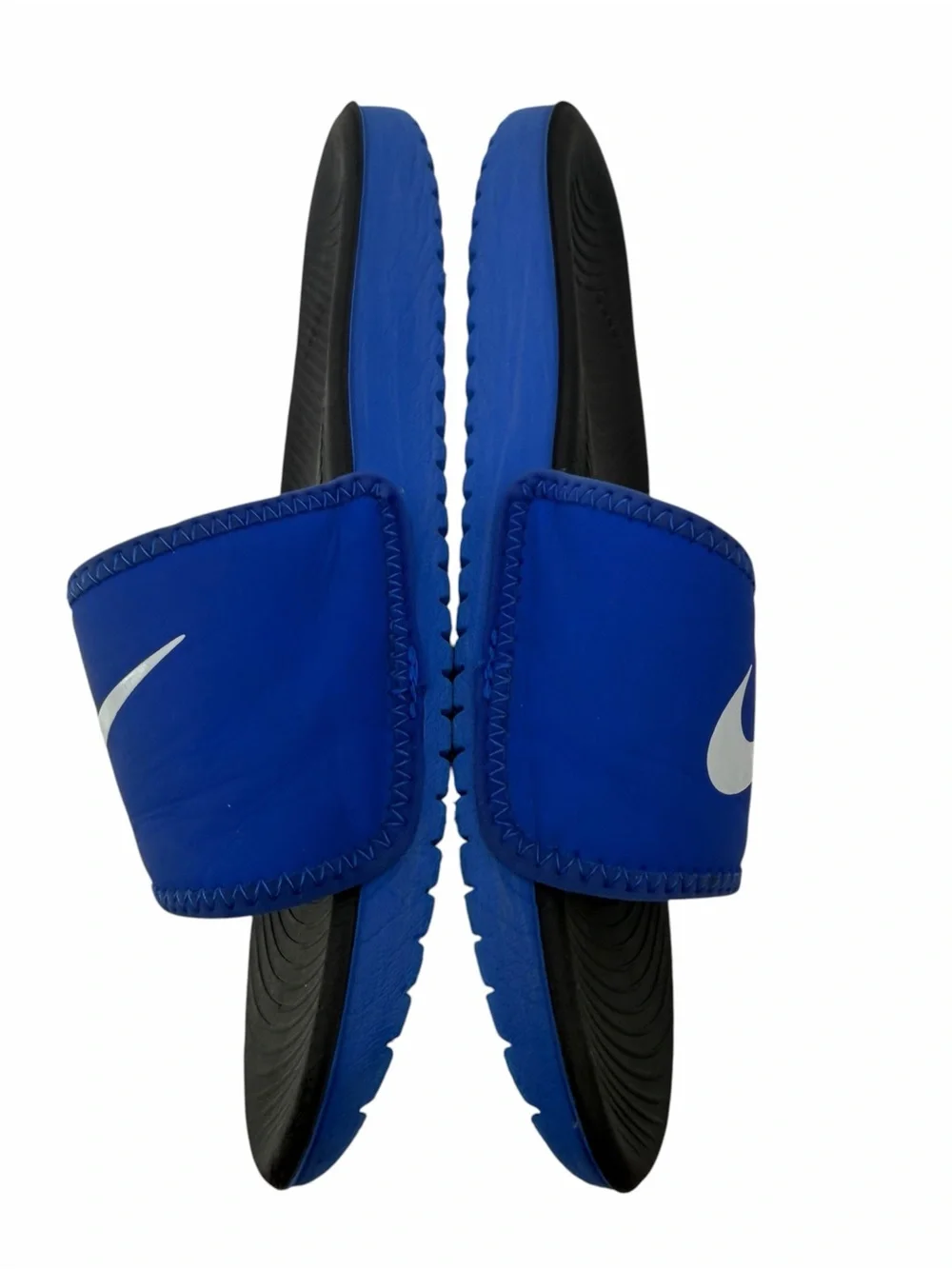 Nike Kids Youth Size 1 Blue Adjustable Slide Sandals